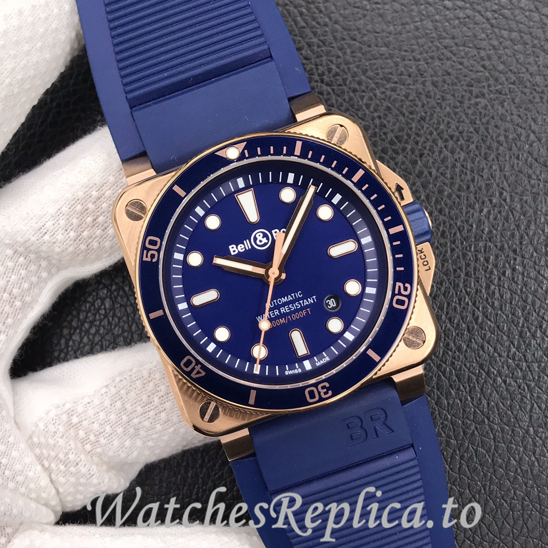 Bell Ross Replica BR 03 BR0392-CAMO-CE/SRB Rubber strap 42MM - WatchesReplica.is