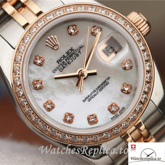 Swiss Rolex Datejust 279381RBR-0013 Stainless steel strap 28MM - WatchesReplica.is