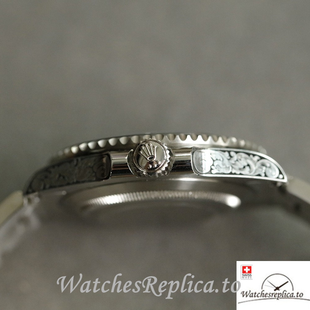 Swiss Rolex Submariner Replica Stainless steel strap 40MM Green Case - WatchesReplica.is