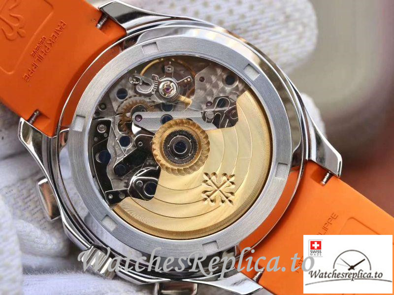 Swiss Patek Philippe Aquanaut Chronograph Replica 5968A Roman Markers 42MM - WatchesReplica.is