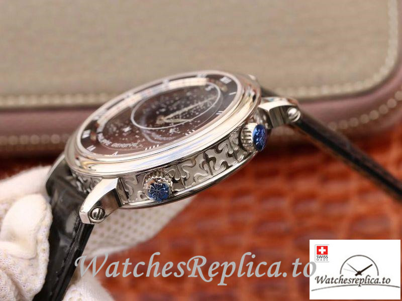 Swiss Patek Philippe Grand Complications Sky Moon Celestial Replica 5102G Black Strap 43MM - WatchesReplica.is