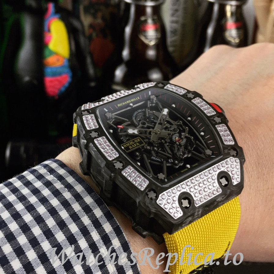 Richard Mille Replica RM035-02 Canvas strap 50MM - WatchesReplica.is