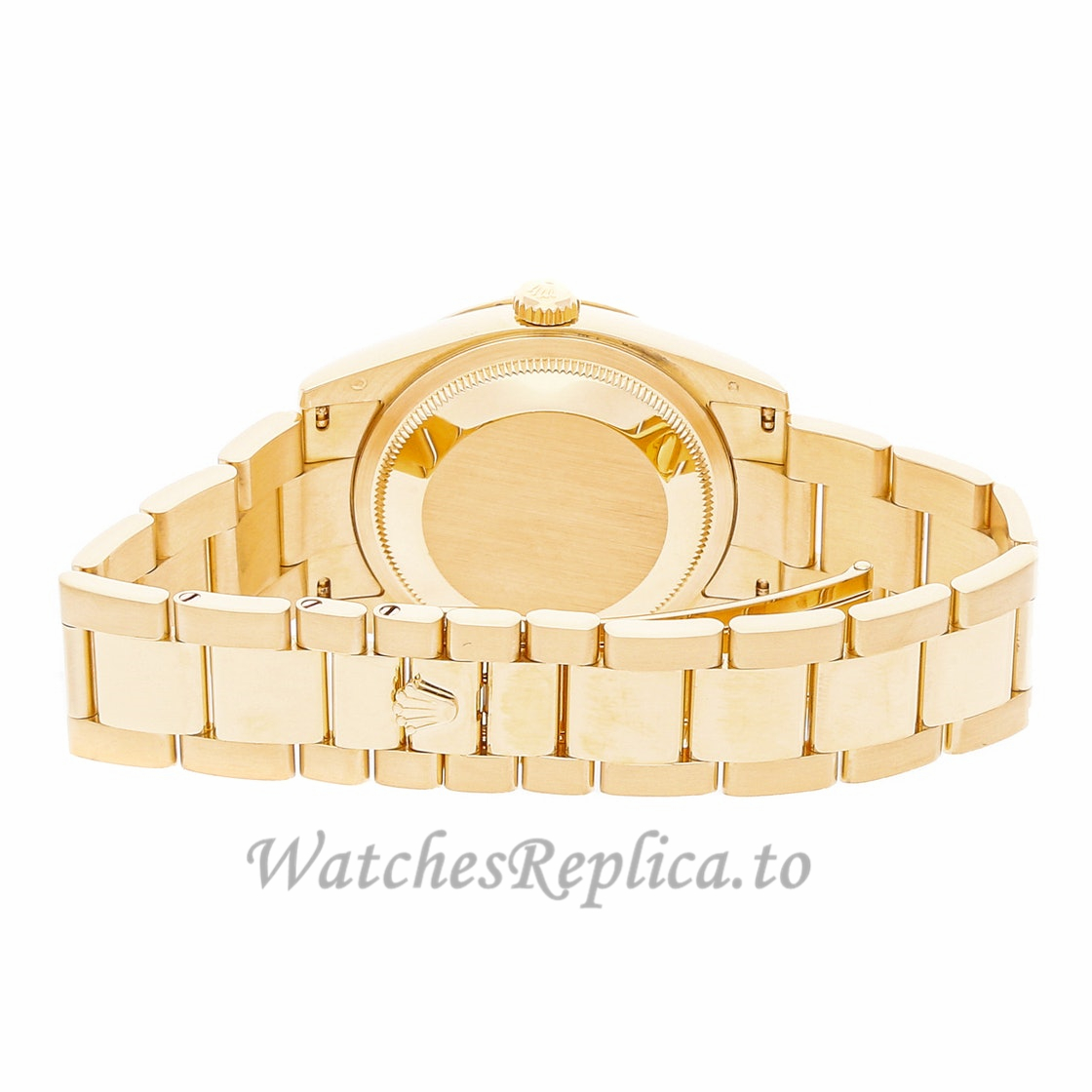 Rolex Replica Day-Date Black Dial 118208 - WatchesReplica.is