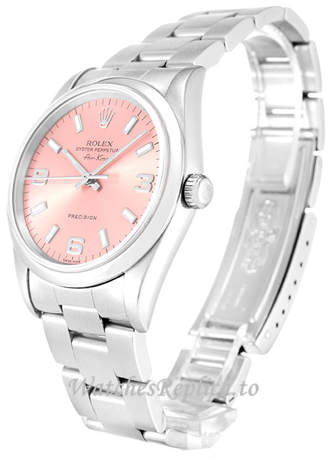 Rolex Air-King Pink Dial 14000 - WatchesReplica.is