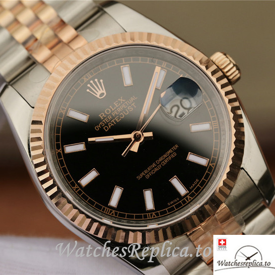 Swiss Rolex Datejust Replica 116231-0083 Stainless steel strap 36MM - WatchesReplica.is