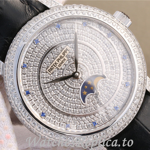 Patek Philippe Replica Complications 4968 Leather strap 33.3MM - WatchesReplica.is
