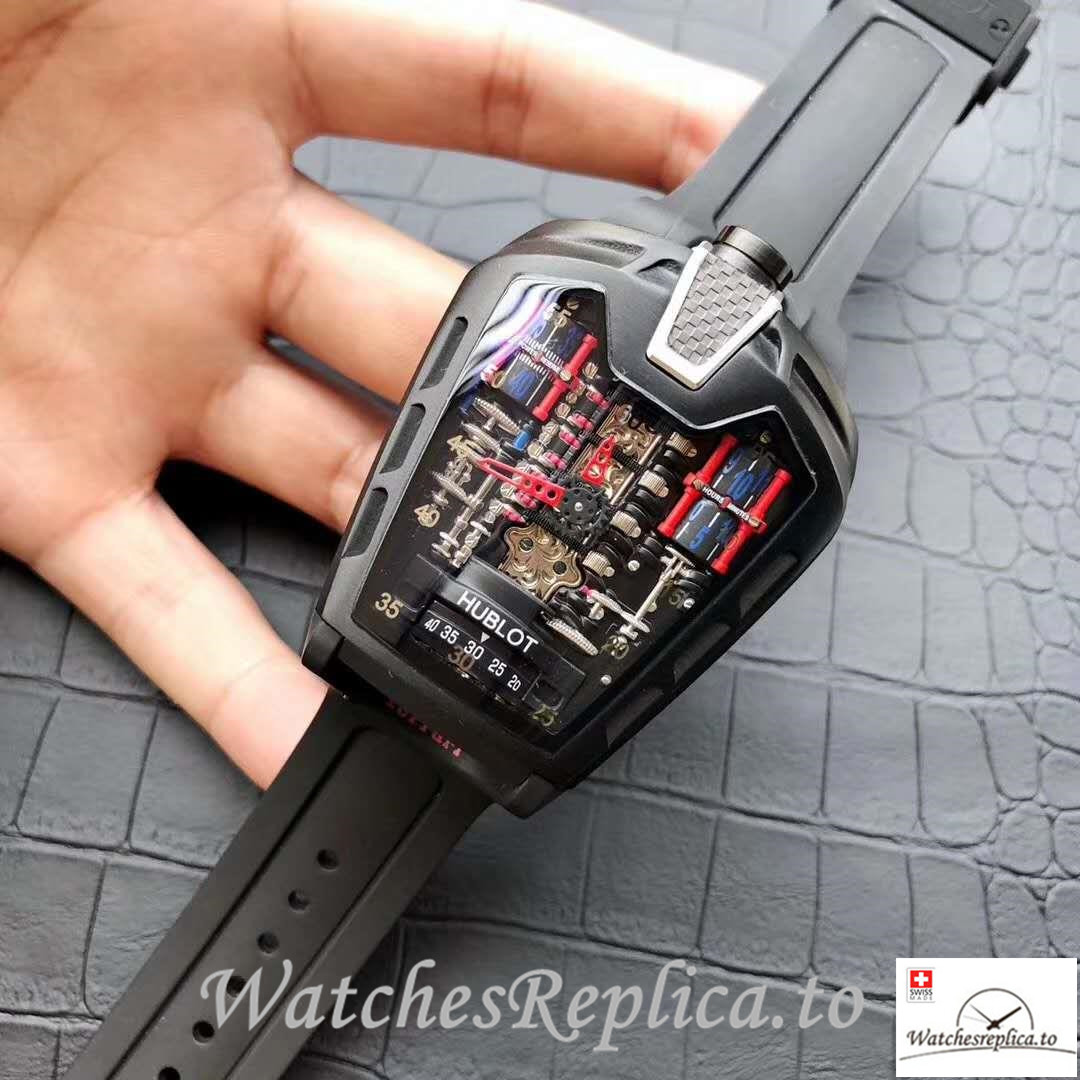 Swiss Hublot LaFerrari Replica 905.ND.0001.RX Black Strap 50MM X 45MM X 30MM - WatchesReplica.is