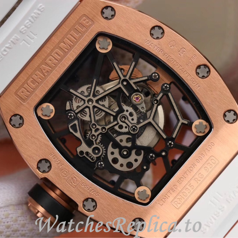 Richard Mille Replica RM035 Rubber strap 50MM - WatchesReplica.is
