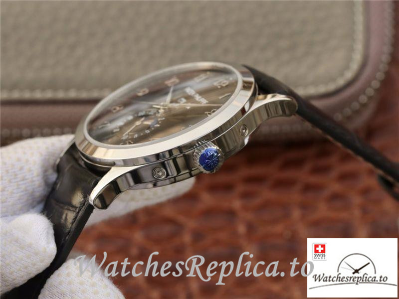 Swiss Patek Philippe Complications Annual Calendar Replica 5396G-014 Black Strap 38MM - WatchesReplica.is