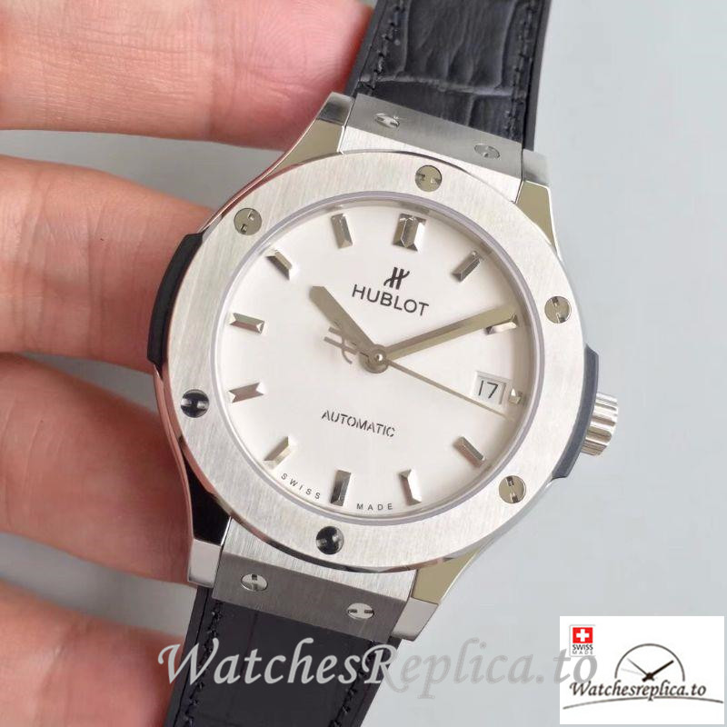 Swiss Hublot Classic Fusion Replica 511.NX.2610.LR Black Strap 38MM - WatchesReplica.is