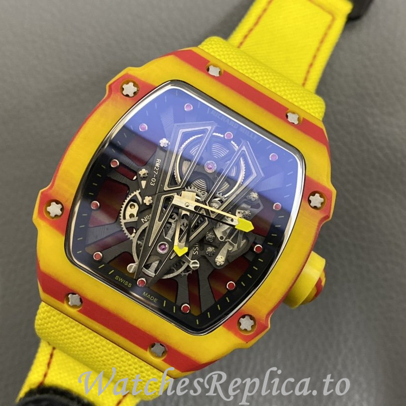 Richard Mille Replica RM27-03 Canvas strap 48MM - WatchesReplica.is