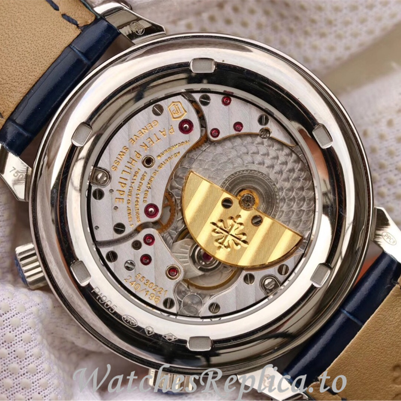Patek Philippe Replica Complications 5102 Leather strap 43MM - WatchesReplica.is