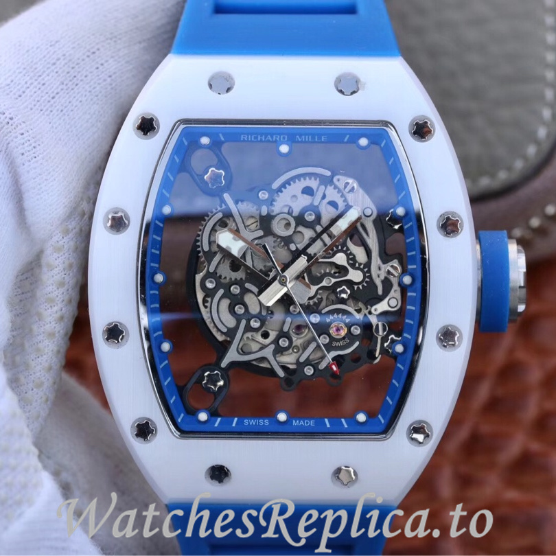 Richard Mille Replica RM055 Rubber strap 50MM - WatchesReplica.is