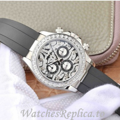 Swiss Rolex Daytona Replica 116588 Rubber strap 40MM - WatchesReplica.is