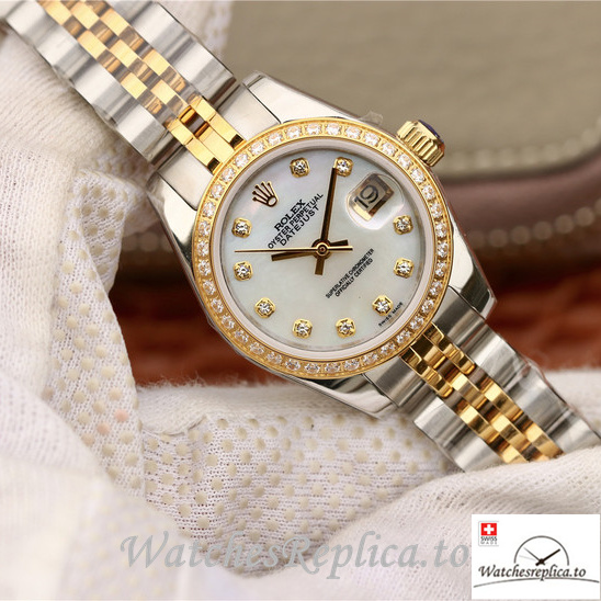 Swiss Rolex Datejust 279383RBR Stainless steel strap 28MM - WatchesReplica.is