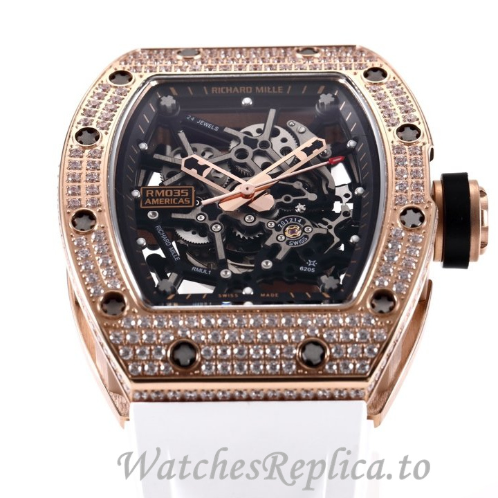 Richard Mille Replica RM035 Rubber strap 50MM - WatchesReplica.is