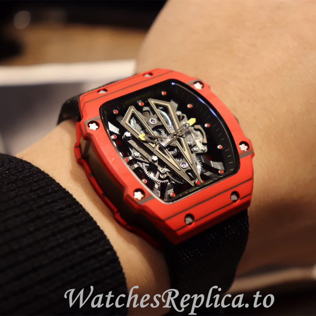 Richard Mille Replica RM27-03 Canvas strap 48MM - WatchesReplica.is
