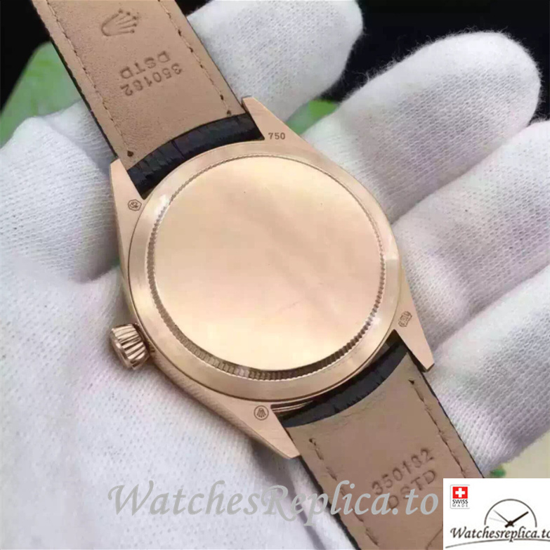 Swiss Rolex Cellini 50525 Leather strap 39MM - WatchesReplica.is