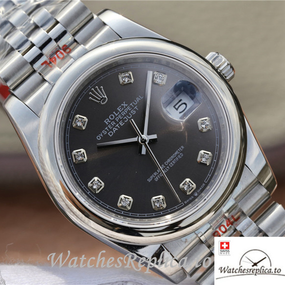 Swiss Rolex Datejust Replica 116200 Stainless steel strap 36MM - WatchesReplica.is