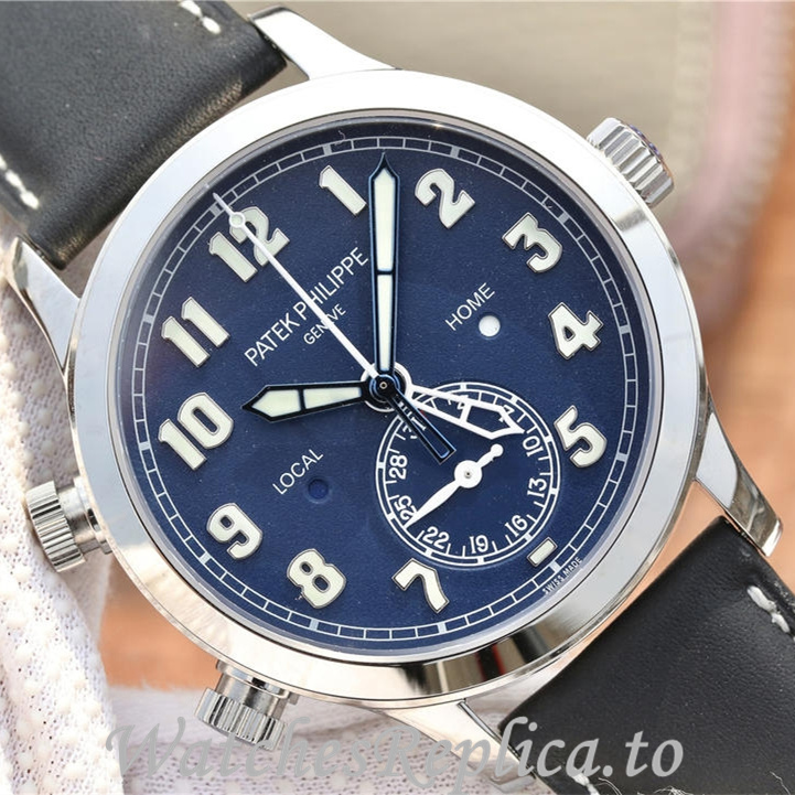 Patek Philippe Replica Calatrava 5524 Leather strap 42MM - WatchesReplica.is