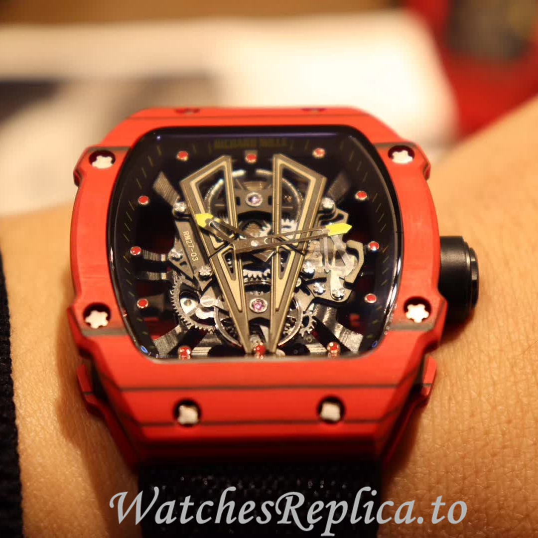 Richard Mille Replica RM27-03 Canvas strap 48MM - WatchesReplica.is