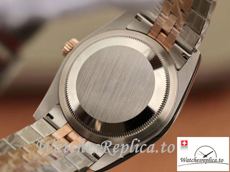 Swiss rolex Datejust Replica 69173 Rose gold Bezel 36MM - WatchesReplica.is
