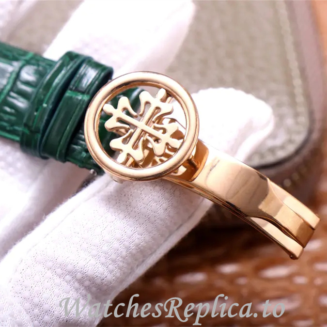 Patek Philippe Replica Complications Leather strap 42MM - WatchesReplica.is