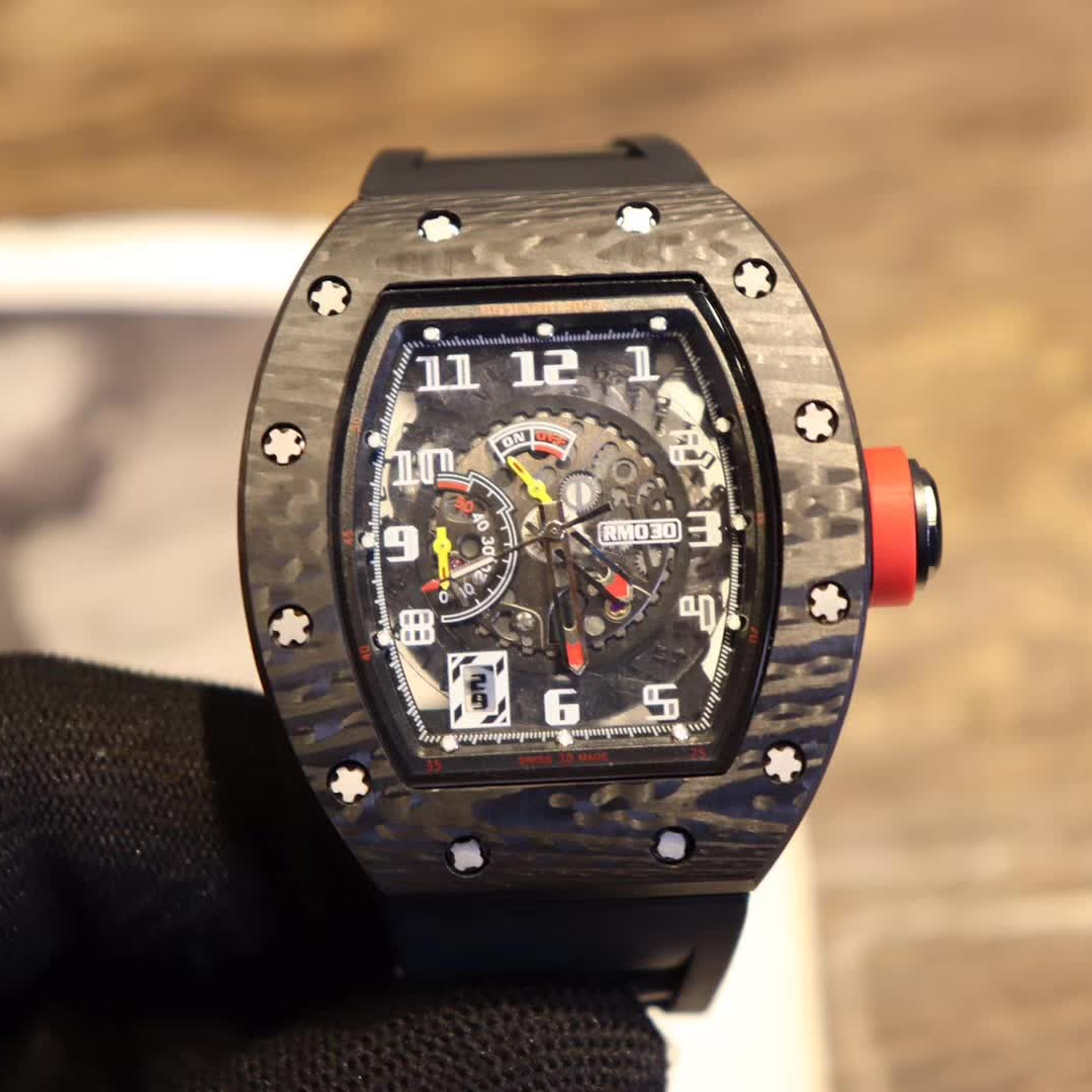 Richard Mille Replica RM030 Rubber strap 50MM - WatchesReplica.is