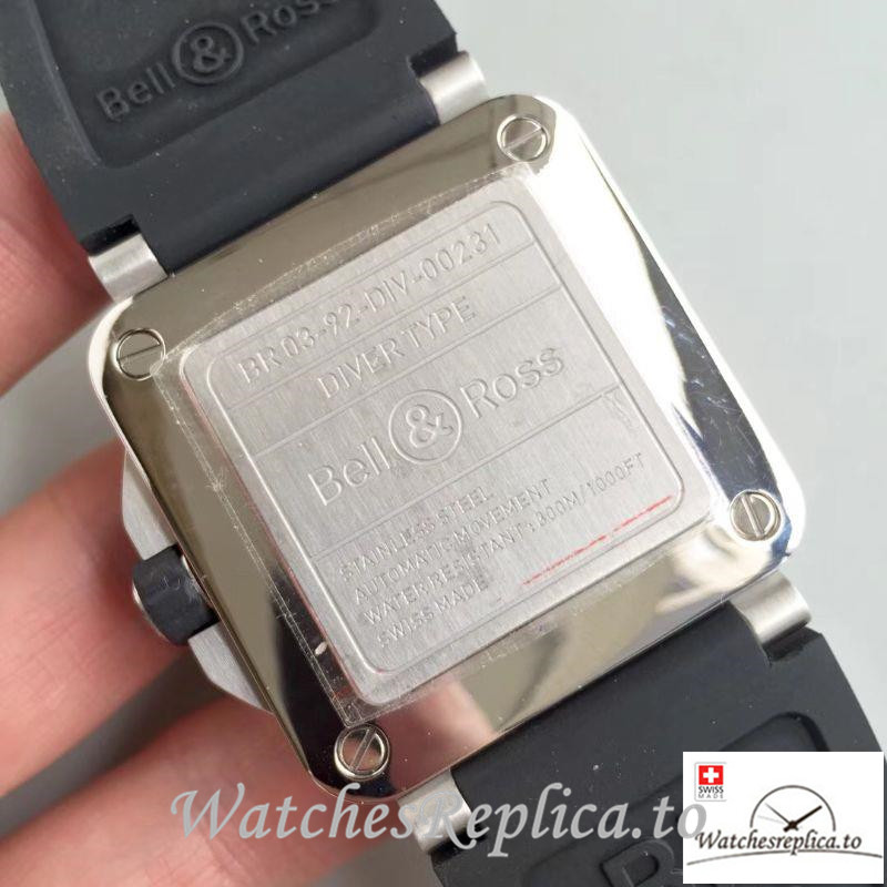 Swiss Bell & Ross Replica BR 03-92 Black Strap 42MM - WatchesReplica.is