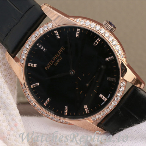 Patek Philippe Replica Calatrava 7122R-001 Leather strap 38MM - WatchesReplica.is