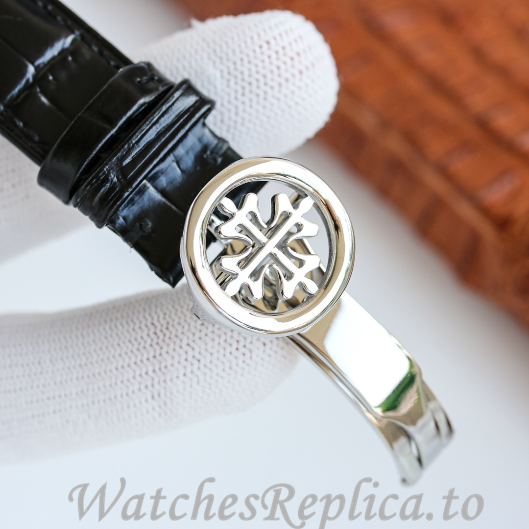 Patek Philippe Replica Complications Leather strap 41MM - WatchesReplica.is