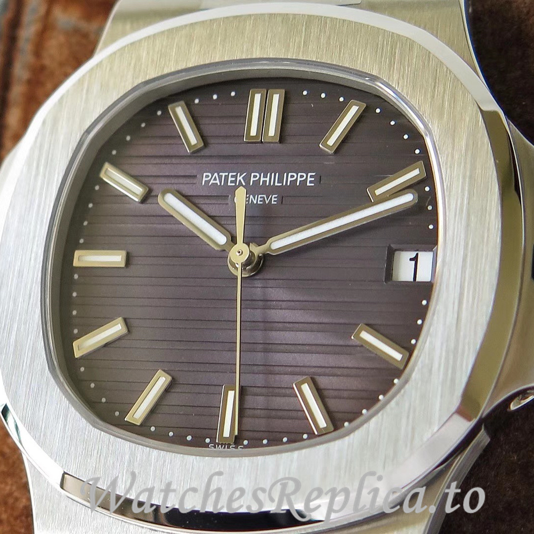 Patek Philippe Replica Nautilus Stainless steel strap 40MM - WatchesReplica.is
