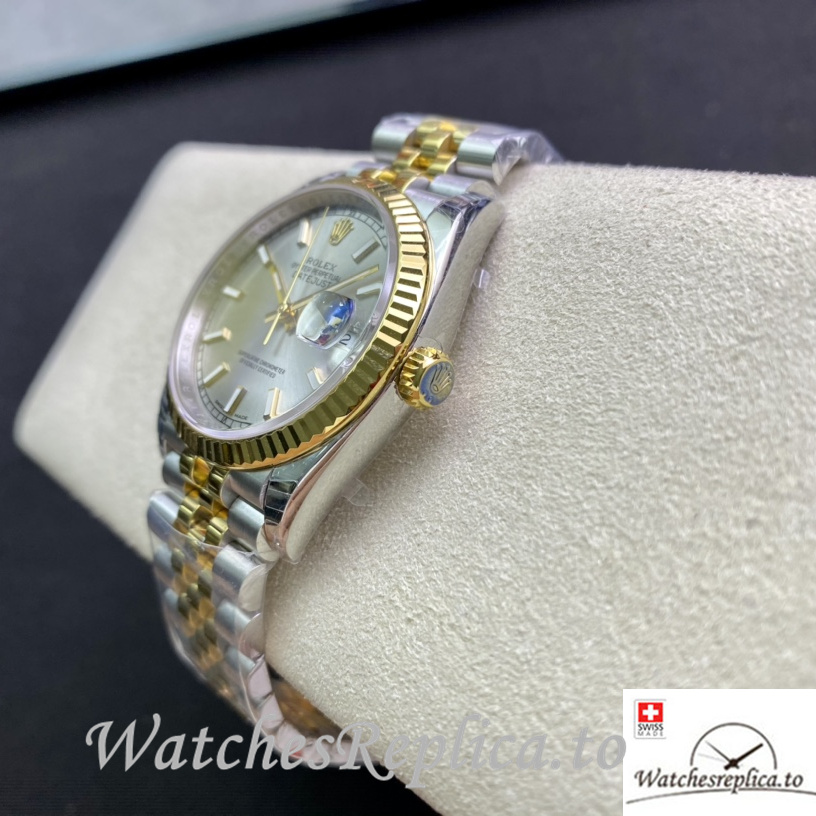 Swiss Rolex Datejust Replica 126233 Stainless steel strap 36MM - WatchesReplica.is