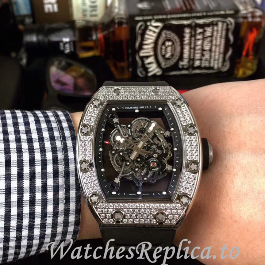 Richard Mille Replica RM055 Rubber strap 50MM - WatchesReplica.is