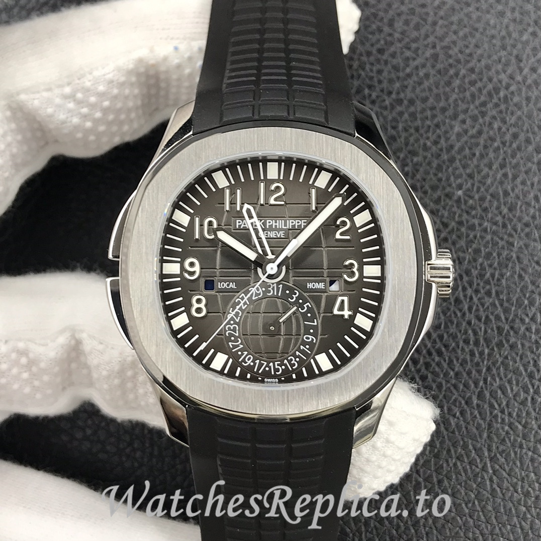 Patek Philippe Replica Aquanaut 5164A-001 Rubber strap 40.8MM - WatchesReplica.is