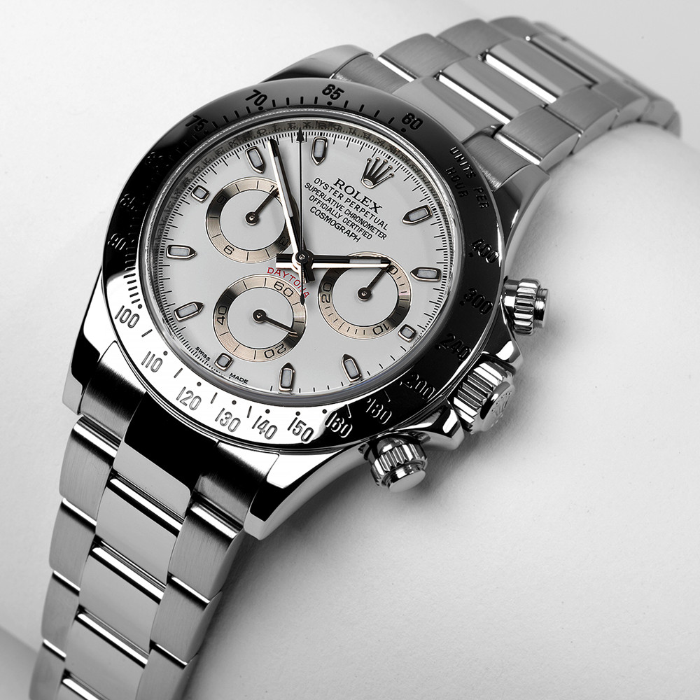 Rolex Daytona White Dial 116520 - WatchesReplica.is