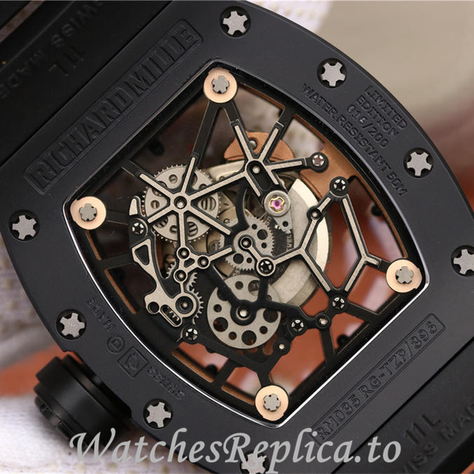 Richard Mille Replica RM035 Rubber strap 50MM - WatchesReplica.is
