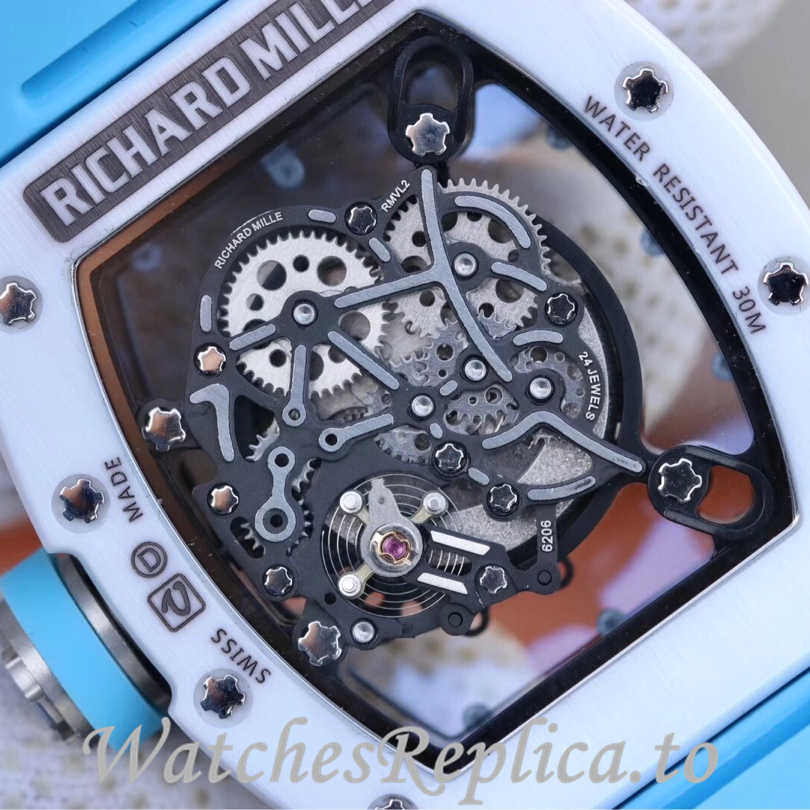 Richard Mille Replica RM055 Rubber strap 50MM - WatchesReplica.is