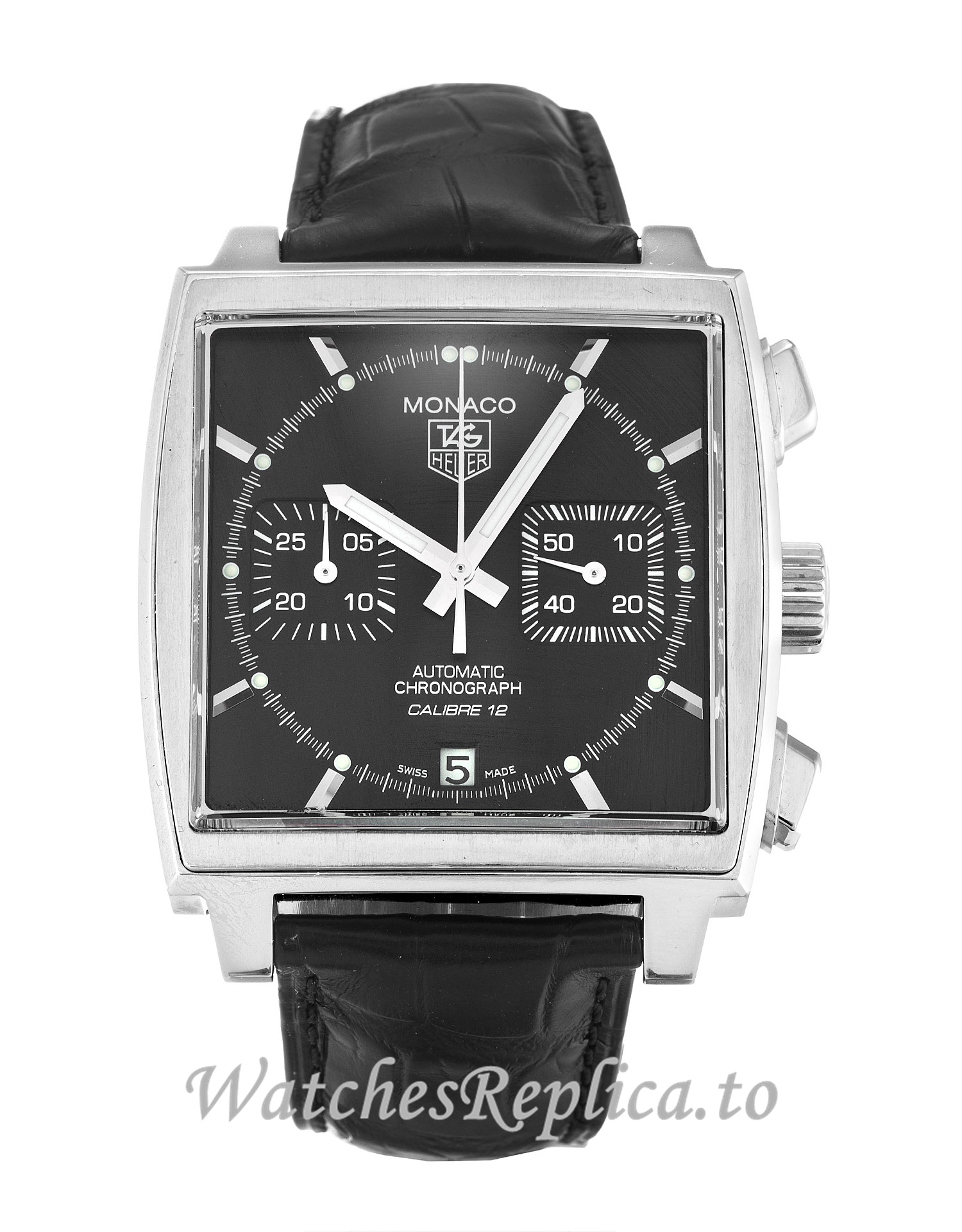 Tag Heuer Monaco Black Dial CAW2110.FC6177-39 MM - WatchesReplica.is
