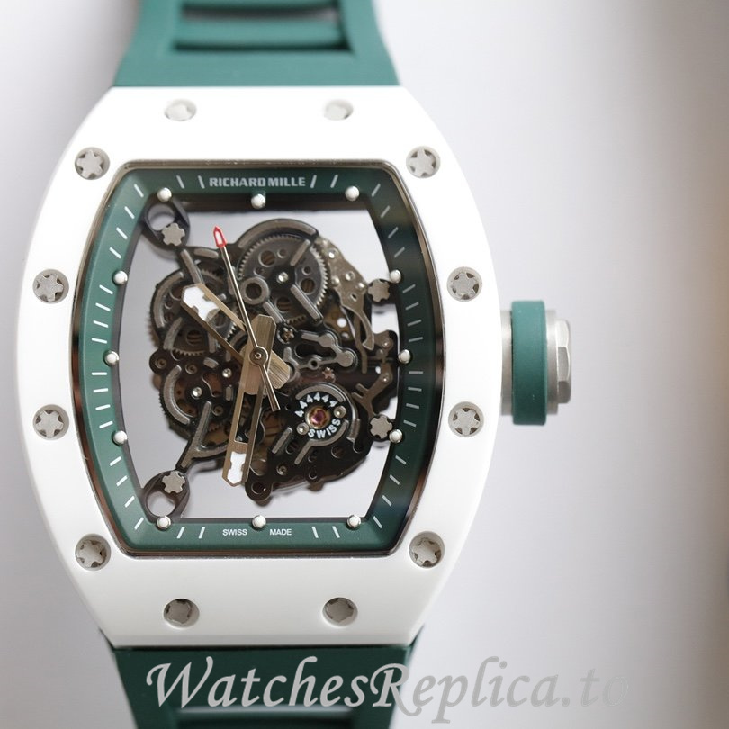 Richard Mille Replica RM055 Rubber strap 50MM - WatchesReplica.is