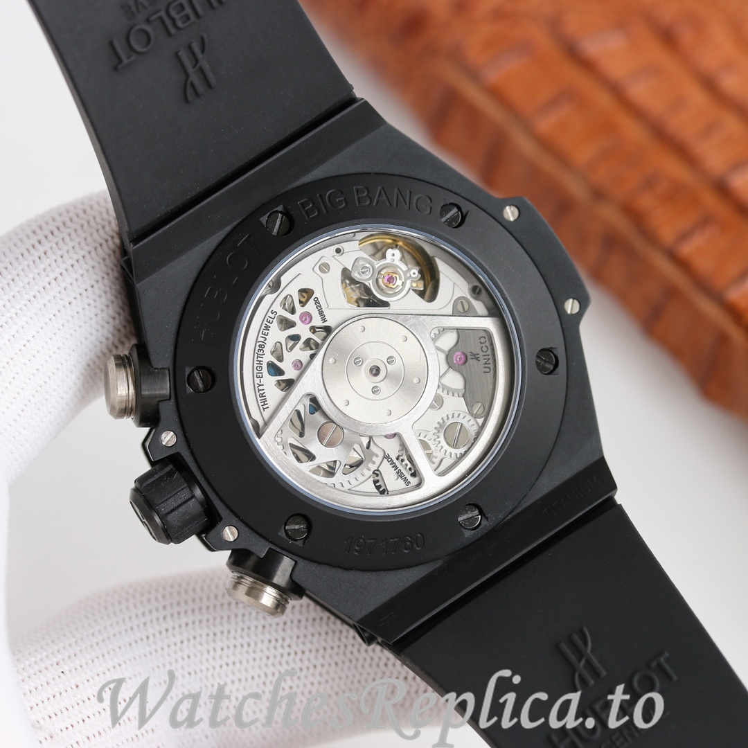 Hublot Replica Big Bang Elemental Material Chronograph v2 Rubber strap 45MM - WatchesReplica.is