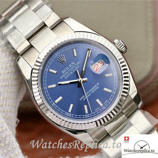 Swiss Rolex Datejust Replica 116234 Stainless steel strap 36MM - WatchesReplica.is