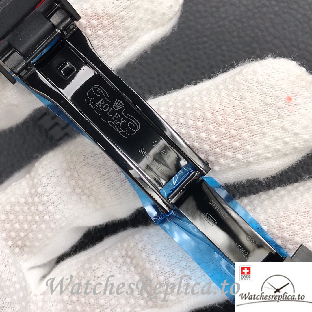 Swiss Rolex GMT-Master Replica Rubber strap 40MM - WatchesReplica.is