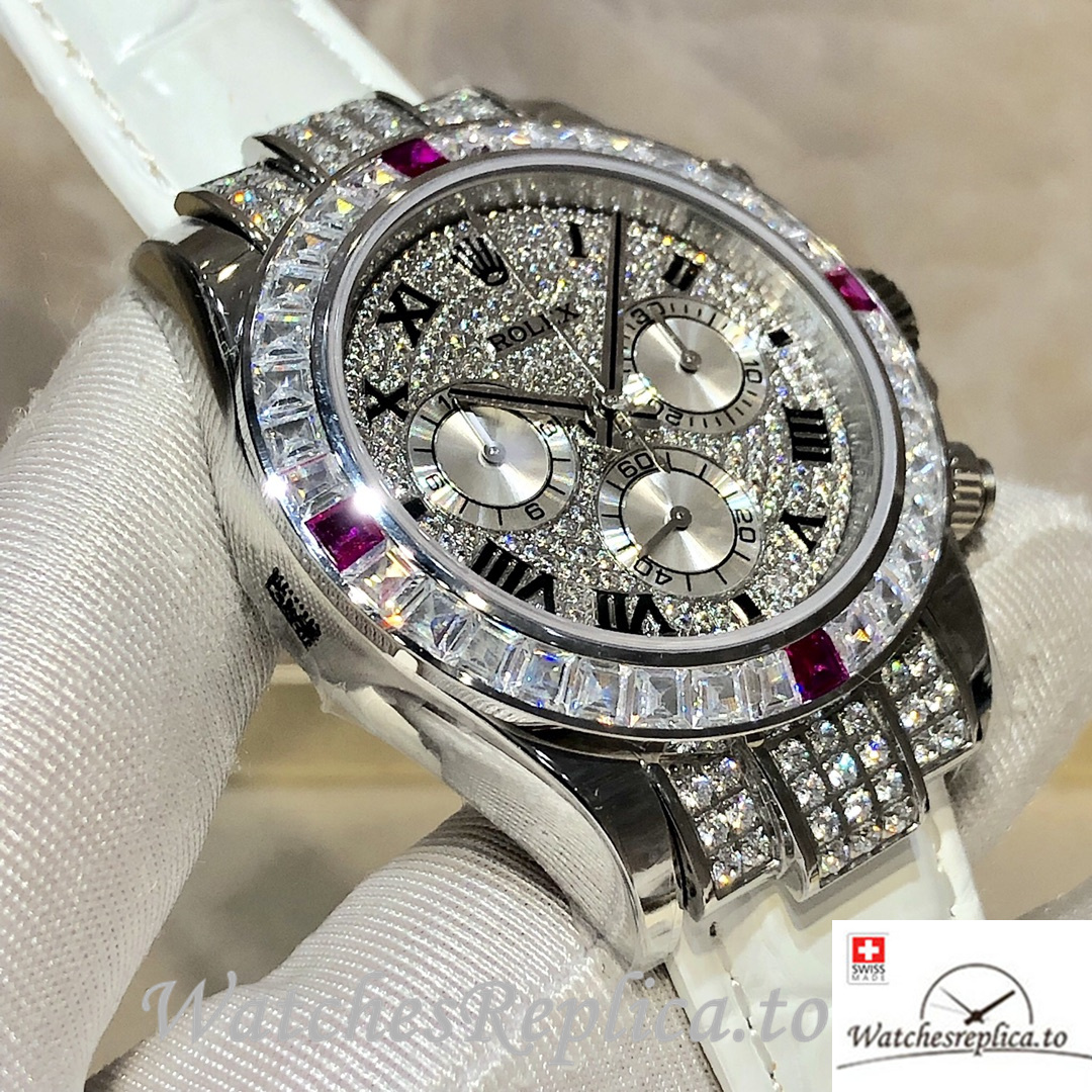 Swiss Rolex Daytona 116599 Replica Leather strap 40MM - WatchesReplica.is