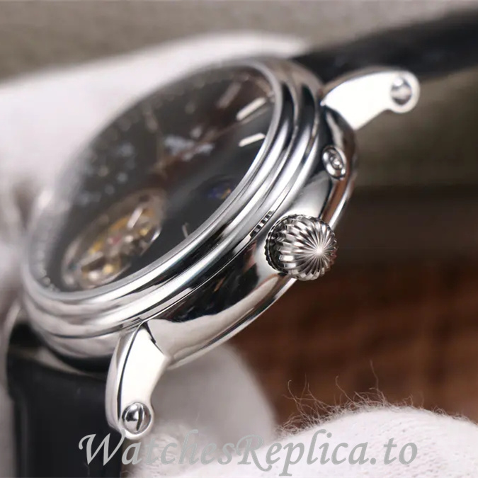 Patek Philippe Replica Complications Leather Rubber strap 42MM - WatchesReplica.is