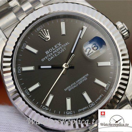 Swiss Rolex Datejust Replica 116234 Stainless steel strap 36MM - WatchesReplica.is