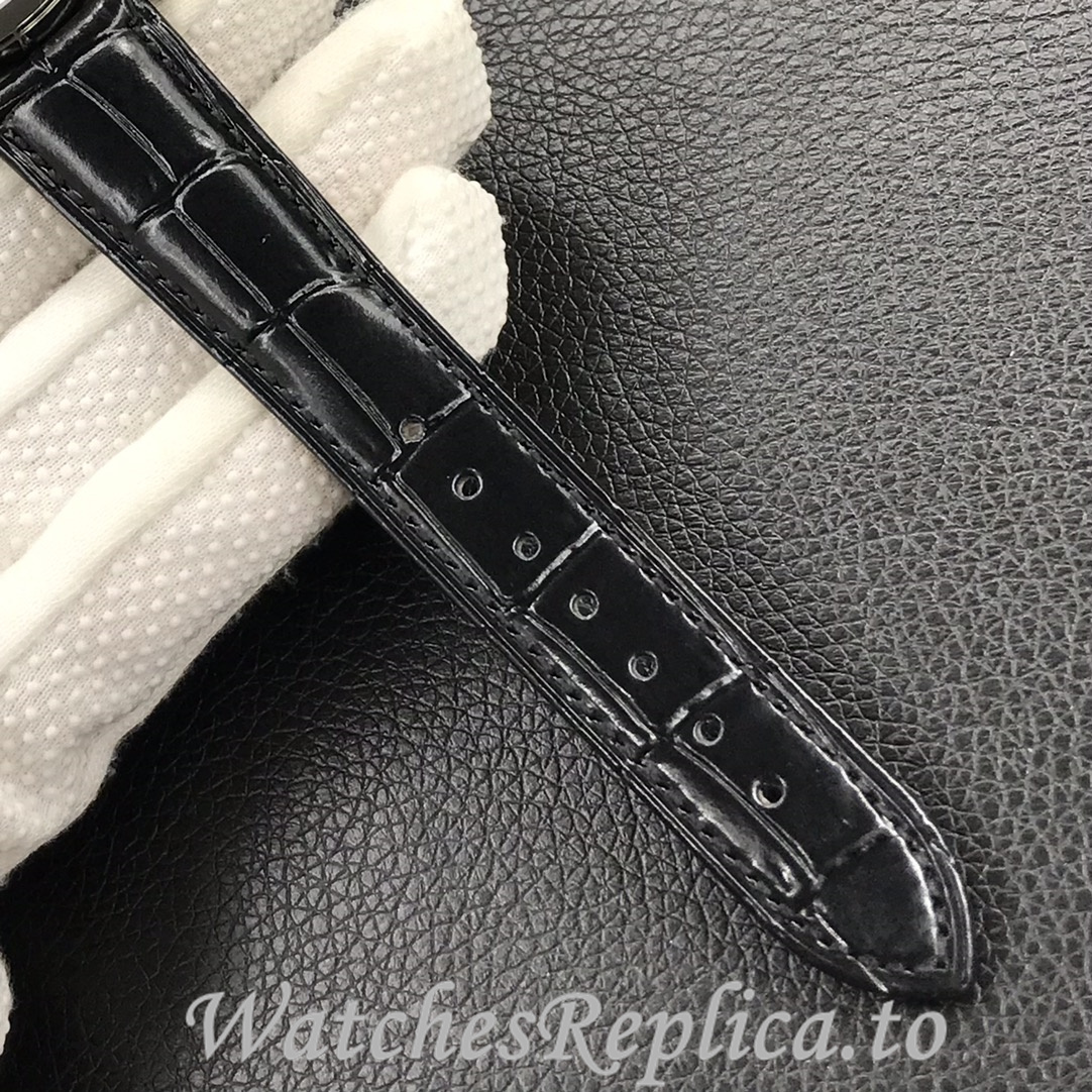 Patek Philippe Replica 5077P Leather strap 38.6MM - WatchesReplica.is