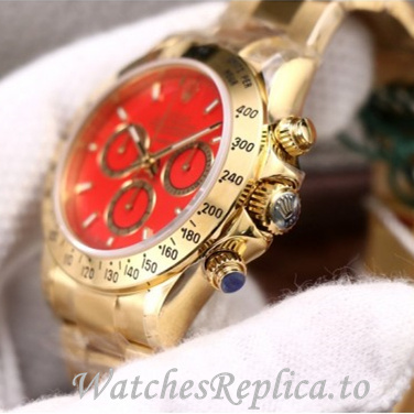 Swiss Rolex Daytona Replica 116519 Yellow Gold strap 40MM - WatchesReplica.is