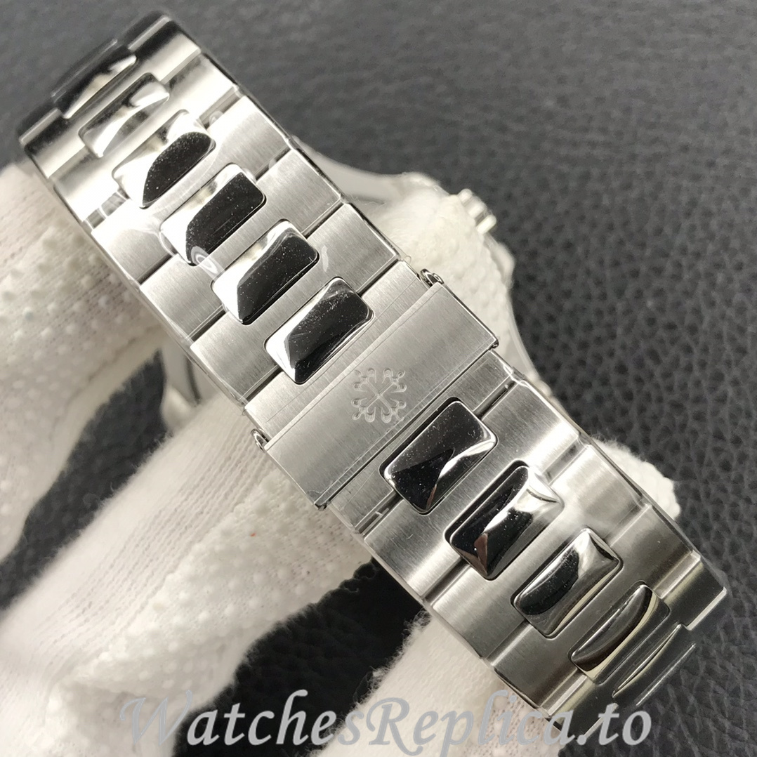 Patek Philippe Replica Nautilus 5711 Platinum strap 40MM - WatchesReplica.is