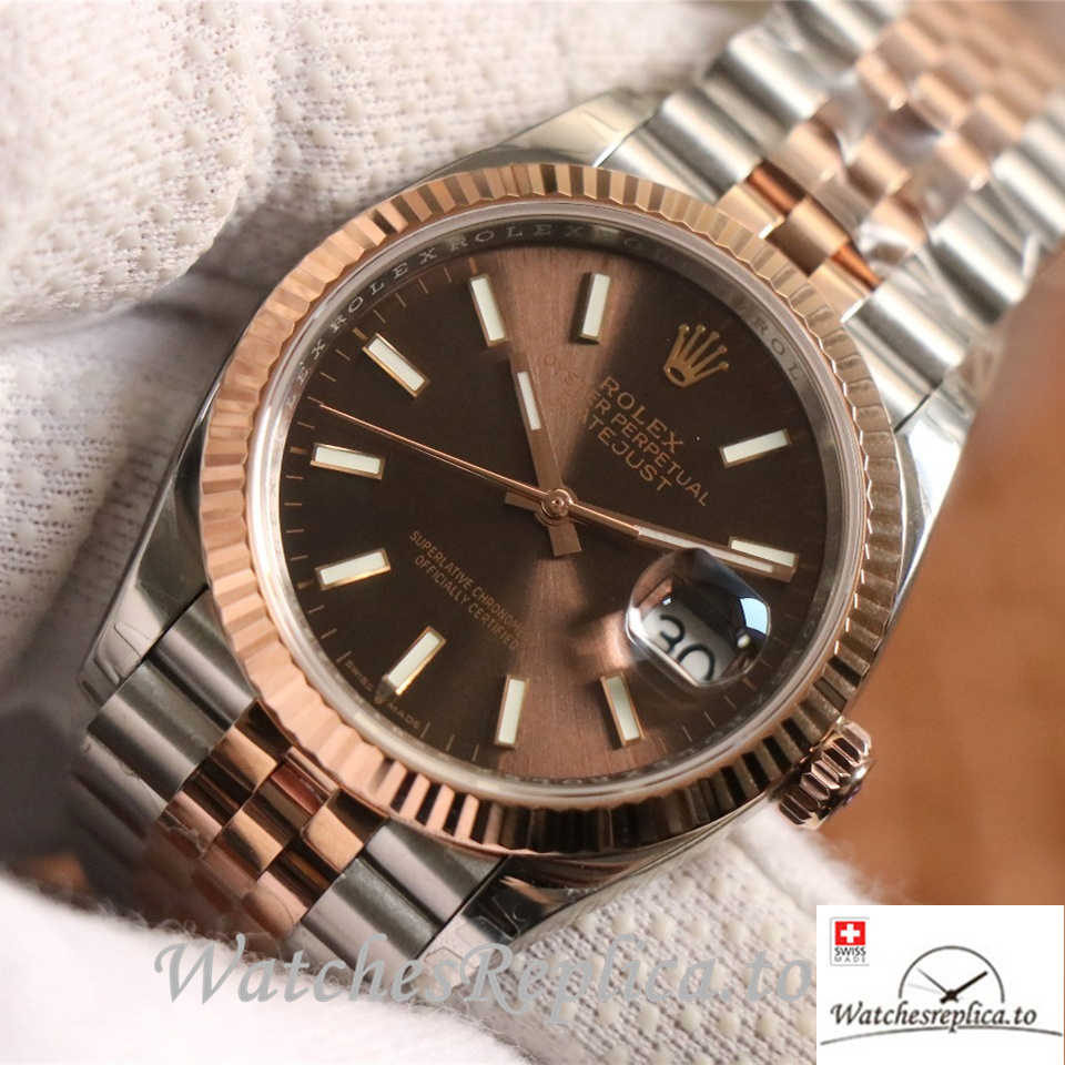 Swiss Rolex Datejust Replica 126233 Stainless steel strap 36MM - WatchesReplica.is